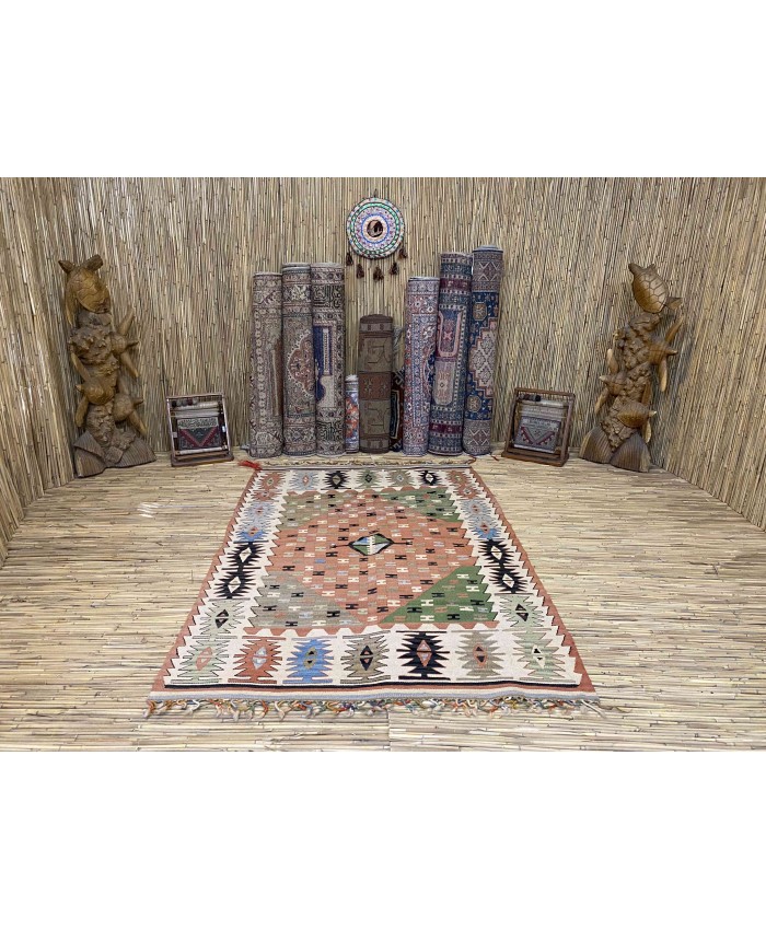 Handmade Turkish Kayseri Kilim Original Wool On  Wool – FREE SHIPPING..!